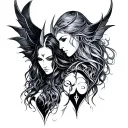 loki and lilith tattoo tattoo design idea