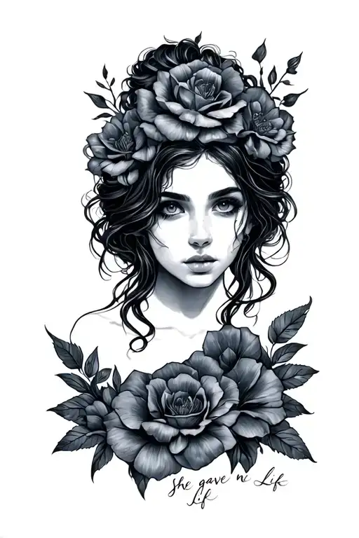 she gave me life tattoo design idea