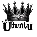 african crown with "Ubuntu" underneath tattoo design idea