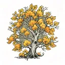 forest and aspen tree tattoo design idea