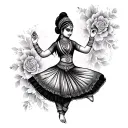 kathak tattoo tattoo design idea