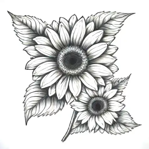Gerbera tattoo design idea