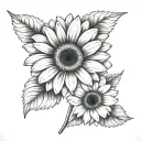 Gerbera tattoo design idea