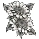 Gerbera tattoo design idea