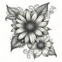 Gerbera tattoo design idea