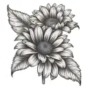 Gerbera tattoo design idea