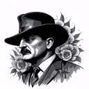 1920s Gangster Old School tattoo design idea