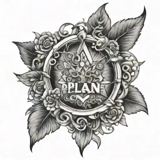 GOD'S PLAN tattoo design idea