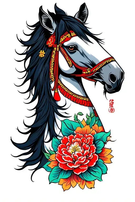 crazy Horse tattoo design idea