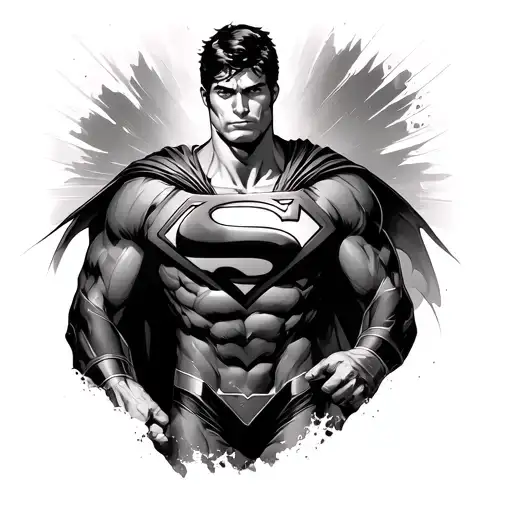 Superman tattoo design idea