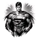 Superman tattoo design idea