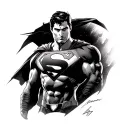 Superman tattoo design idea