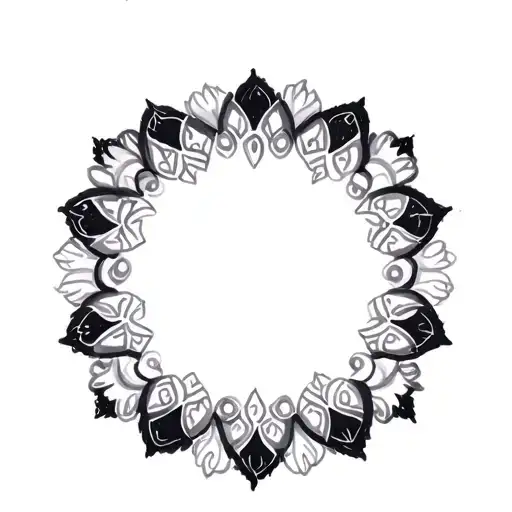 Coverup Mini Mandalas tattoo design idea