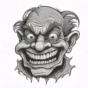 trollface tattoo design idea