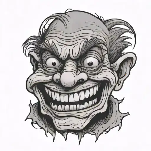 trollface tattoo design idea