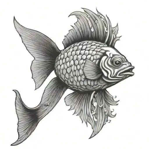 yeshua fish tattoo design idea