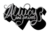 always and forever in cursive font  tattoo design idea