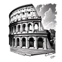 Colosseum tattoo design idea