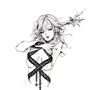 "bondage" "slave" "female" tattoo design idea