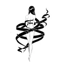 "bondage" "slave" "female" tattoo design idea