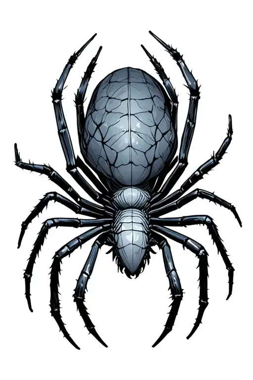 Cybersiglism with a spider tattoo design idea