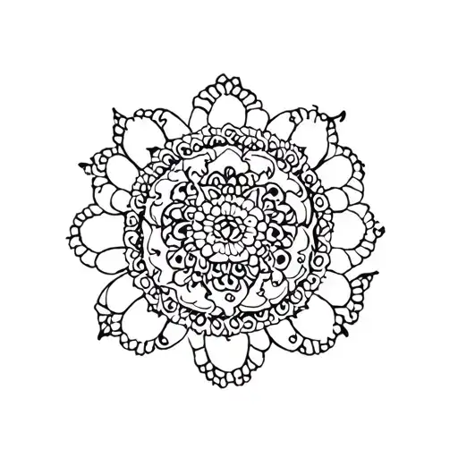 Hmong embroidery tattoo design idea