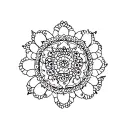 Hmong embroidery tattoo design idea