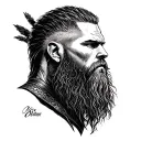 Ragnar Lothrbrok tattoo design idea