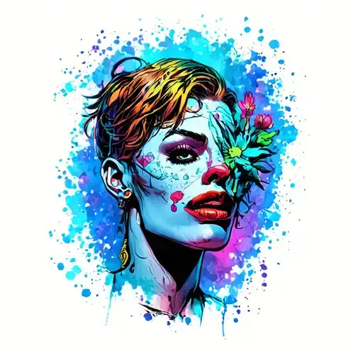 Samy Deluxe Comic character tattoo design idea