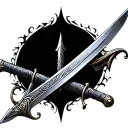 Double Edge Sword tattoo design idea