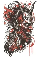 666, Devil, demon, hell tattoo design idea