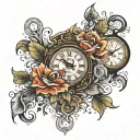 clock 11:08 tattoo design idea