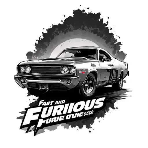 Fast And Furious tattoo design idea