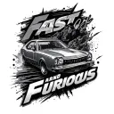 Fast And Furious tattoo design idea