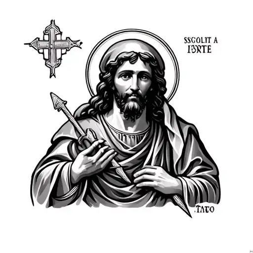 Saint Anthony tattoo design idea