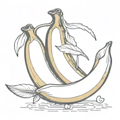 gel banana from stein's gate tattoo design idea