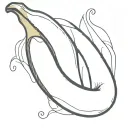 gel banana from stein's gate tattoo design idea