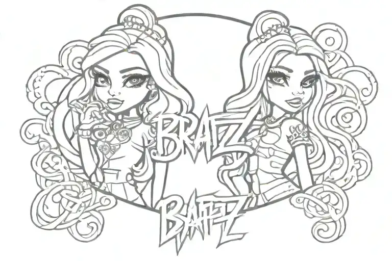 Bratz logo tattoo design idea