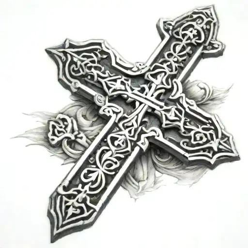 Orthodox cross tattoo tattoo design idea