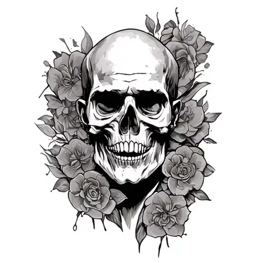 father died tattoo design idea