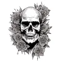 father died tattoo design idea