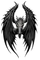 fourth wing dragon tattoo design idea