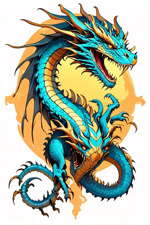 mechanical dragon around the hand tattoo design idea