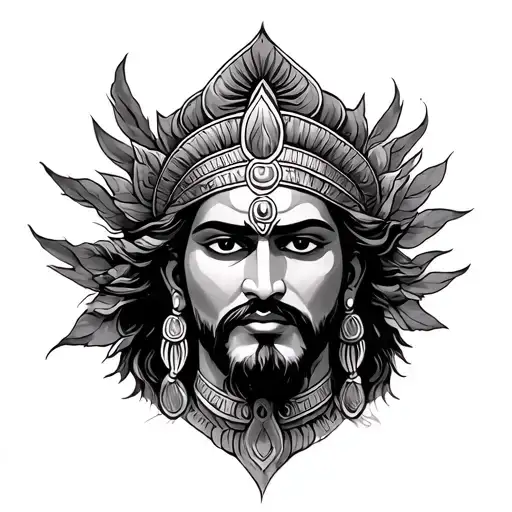 Mahabharat tattoo design idea