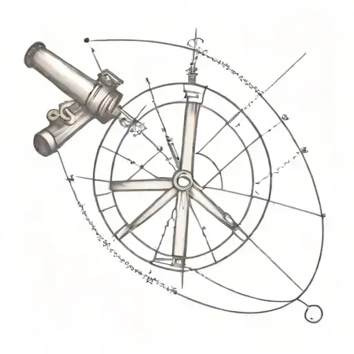 sextant navigation tattoo design idea