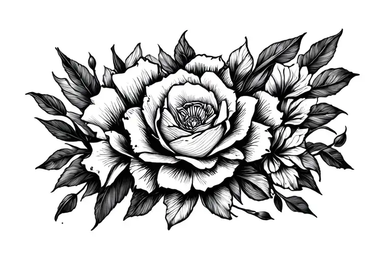 Collarbone tattoo design idea