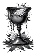 chalice overflowing  tattoo design idea