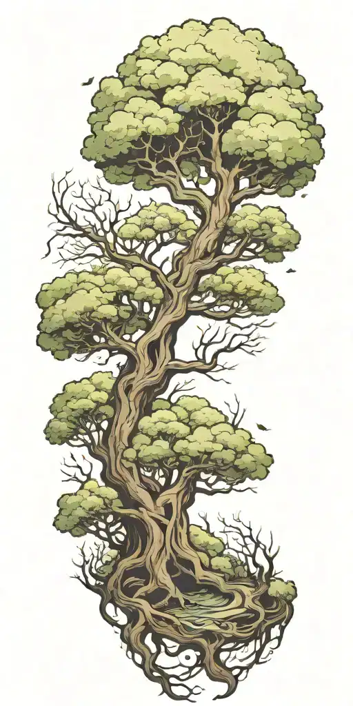 mimir tree  tattoo design idea