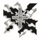 Jerusalem Cross tattoo design idea