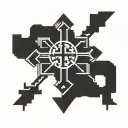 Jerusalem Cross tattoo design idea